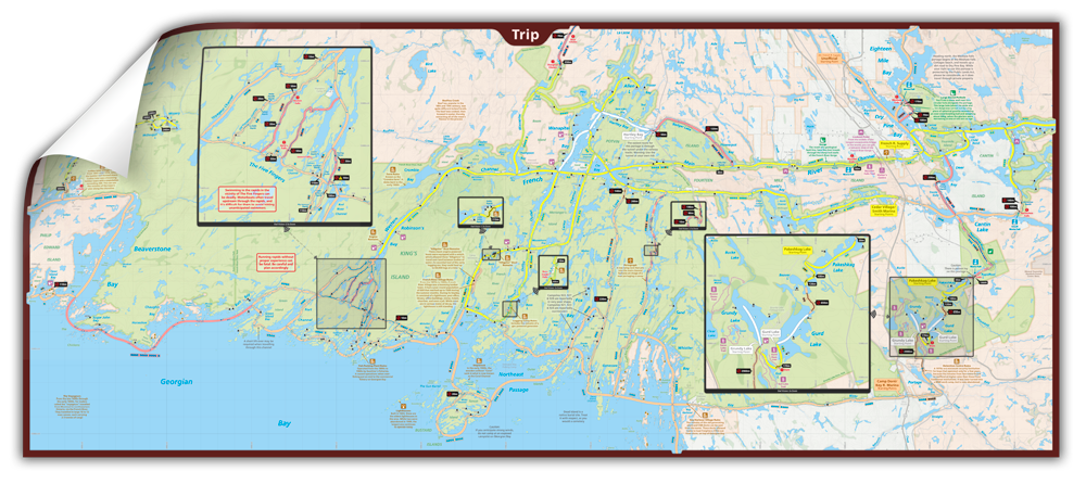 West French River - Wall Map